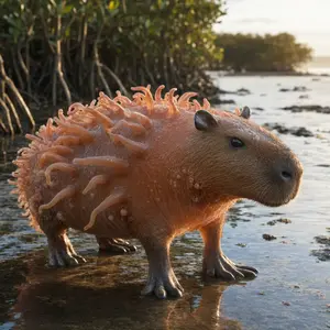 Capybara + Sea anemone
